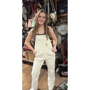 Carhartt Women's Rugged Flex Loose Fit Canvas Bib Overalls